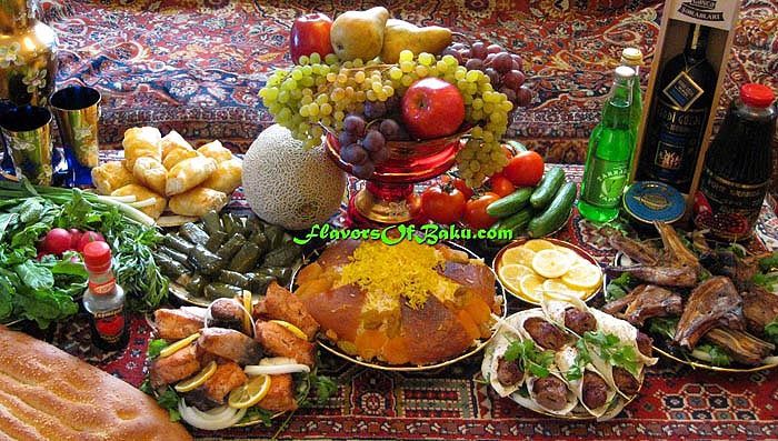 азербайджанская кухня на природе